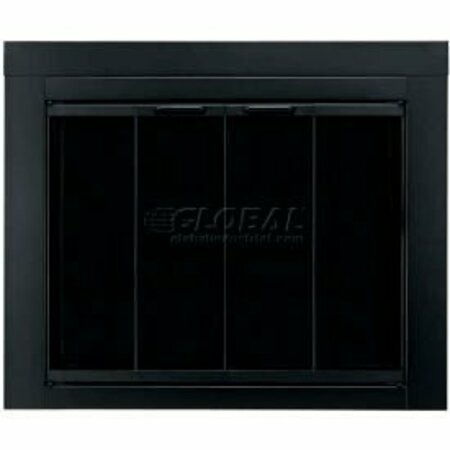 DYNA-GLO Pleasant Hearth Ascot Fireplace Glass Door Black AT-1001 37-1/2"L x 33"H AT-1001